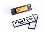 Durable Namensschild 17x67mm sw 25St CLIP CARD mit Magnet