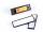 Durable Namensschild 17x67mm sw 25St CLIP CARD mit Magnet