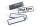Durable Namensschild 17x67mm 25St sw mit Nadel und Rahmen