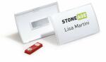 Durable Namensschild 40x75mm Magnet 70% recycled PP CLICK FOLD
