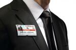 Durable Namensschild 40x75mm Magnet 70% recycled PP CLICK FOLD