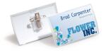 Durable Namensschild 54x90mm Kombiklem 70% recycled PP CLICK FOLD