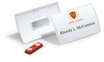 Durable Namensschild 54x90 mm Magnet 70% recycled PP CLICK FOLD