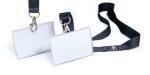 Durable Namensschild 54x90 mm mit Textilband 70% recycled PP