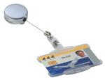 Durable Ausweishalter Chrome si 10St aus Metall mit...