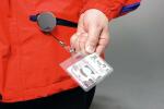 Durable Ausweishalter Chrome si 10St aus Metall mit Druckknopf