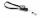 Durable Namensschild Halter sw 10St m Textilband u Ausweishalter