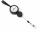 Durable Namensschild Halter sw 10St m Textilband u Ausweishalter