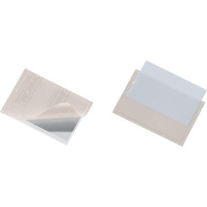 Durable Selbstklebetasche tr 100St Pocketfix 57x90mm adhesiv