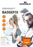 Durable Textilschild 40x75mm ws 240St Badge Fix