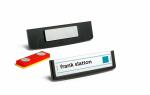 Durable Namensschild 17x67mm sw 25St FRAME mit Magnet