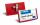 Durable Namensschild 40x75mm rt 25St FRAME mit Kombiklemme