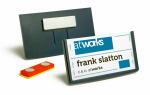 Durable Namensschild 40x75mm d.bl 25St FRAME mit Magnet