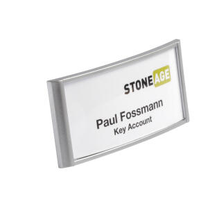 Durable Namensschild 30x65mm si 10St CLASSIC mit Magnet