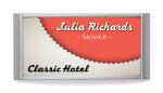 Durable Namensschild 30x65mm si 10St CLASSIC mit Magnet