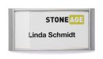 Durable Namensschild 30x65mm si 10St CLASSIC mit Magnet