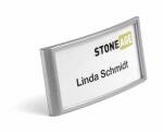 Durable Namensschild 34x74mm si 10St CLASSIC mit Kombiklemme
