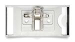 Durable Namensschild 34x74mm si 10St CLASSIC mit Kombiklemme