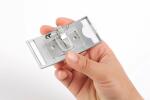 Durable Namensschild 34x74mm si 10St CLASSIC mit Kombiklemme