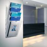 Durable Prospektspender A4 5tlg tr COMBIBOXX für Wand+Tisch