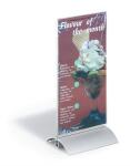Durable Presenter 1/3 A4 253x116x34mm Tischaufsteller m Alu Standfuß