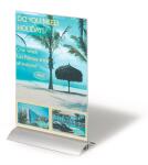 Durable Presenter DIN A4 340x220x34mm Tischaufsteller mit Alu-Standf