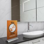 Durable Presenter DIN A4 340x220x34mm Tischaufsteller mit Alu-Standf