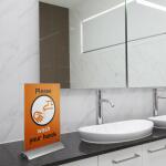 Durable Presenter DIN A4 340x220x34mm Tischaufsteller mit Alu-Standf