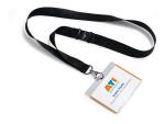 Durable Namensschild m Textilband 5St 20mm Bänder sw...
