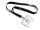 Durable Namensschild m Textilband 5St 20mm Bänder sw und Schild 8003
