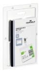 Durable Namensschild 60x90mm tr 5St mit Clip SB Verpackung