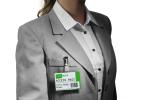 Durable Namensschild 60x90mm tr 5St mit Clip SB Verpackung