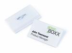 Durable Namensschild 54x90mm tr 10St mit Nadel SB Verpackung