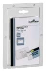 Durable Namensschild 40x75mm tr 10St mit Nadel SB Verpackung