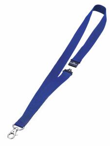 Durable Textilband d.bl 1St 20mm breit mit Karabinerhaken