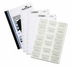 Durable Namensschilder Set 40x60mm 20 Schilder mit Nadel...