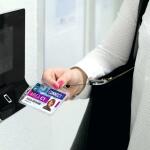 Durable Namensschild 54x85mm 10St tr Hartbox wie 8005 ohne Clip