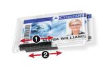 Durable Kartenhalter 54x87 tr 10St PUSHBOX DUO für 2 Karten