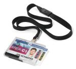 Durable Kartenhalter 54x87 tr 10St mit Textilband für 2 Karten