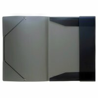 FSY Eckspanner-Sammelmappe, Transparent, anthrazit, 1...