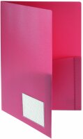 FSY Broschüren-Mappe runde Taschen, Standard, rot, 1...