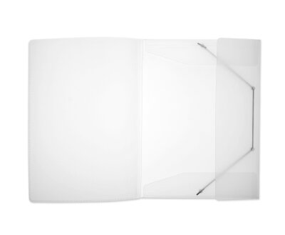 FSY PP-Präsentations-Eckspanner-Sammelmappe, Transparent, milky, 1 Stück