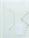 Eckspanner-Sammelmappe, A4, 3 elastische Klappen, PP farblos