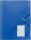 FSY Eckspanner-Sammelmappe, A4, 3 elastische Klappen, Gummizug-Verschluss, PP blau, 1 Stück