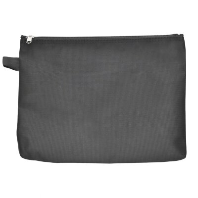 FSY Reissverschluss-Beutel A4, mit Zip, Nylon schwarz, 1 Stück