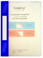 FSY Schnellhefter, Transparent, blau, 1 Stück