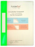 FSY Schnellhefter, Transparent, grün, 1 Stück