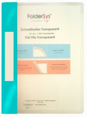 FSY Schnellhefter, Transparent, türkis, 1 Stück