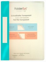 FSY Schnellhefter, Transparent, türkis, 1 Stück