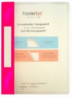 FSY Schnellhefter, Transparent, pink, 1 Stück